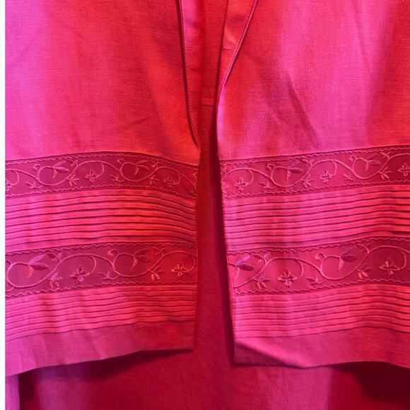 Positive Attitude Coral Pink 2 Piece Sleeveless Dress Short Sleeve Jacket 16P - Picture 3 of 11